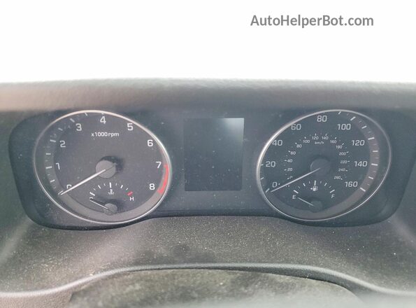 5NPD74LFXHH100285 2017 HYUNDAI ELANTRA Gray Вид щитка приладів