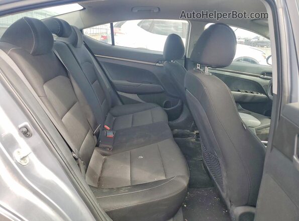 5NPD74LFXHH133271 2017 HYUNDAI ELANTRA Silver Rear seats view