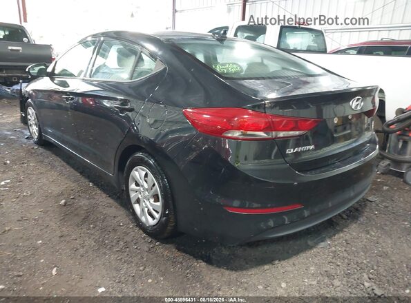 5NPD74LFXHH143315 2017 HYUNDAI ELANTRA Black უკანა მარცხენა