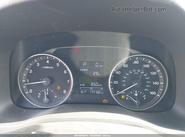 5NPD74LFXHH185807 2017 HYUNDAI ELANTRA Blue Հետևի նստատեղերի տեսք