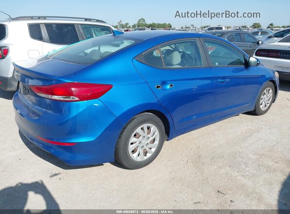 5NPD74LFXHH185807 2017 HYUNDAI ELANTRA Blue Հետևի աջ