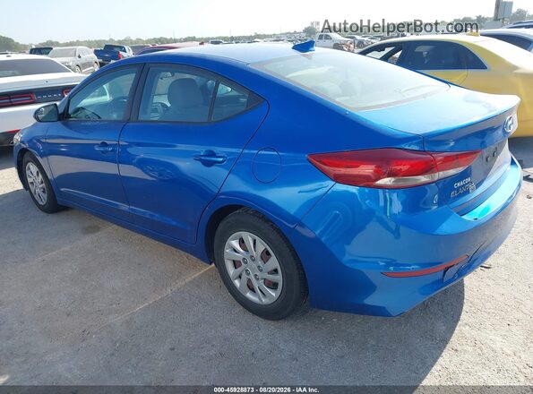 5NPD74LFXHH185807 2017 HYUNDAI ELANTRA Blue Հետևի ձախ