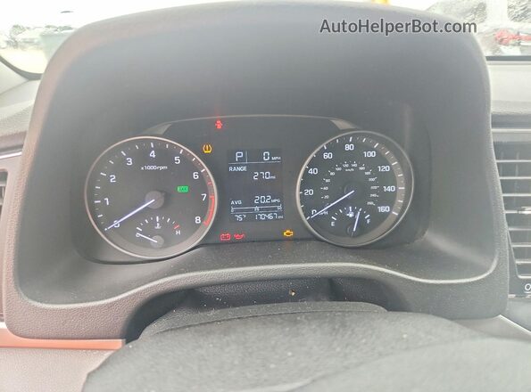5NPD74LFXHH196662 2017 HYUNDAI ELANTRA White Instrument cluster view