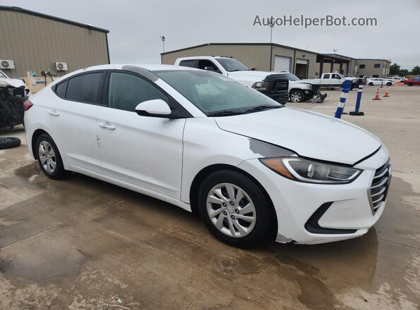 5NPD74LFXHH196662 2017 HYUNDAI ELANTRA White VIN sticker view
