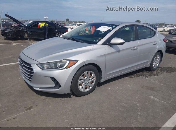 5NPD74LFXHH200645 2017 HYUNDAI ELANTRA Серебряный Передняя левая четверть