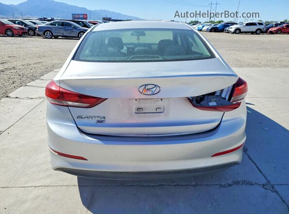 5NPD74LFXJH319009 2018 HYUNDAI ELANTRA Silver Вид ззаду