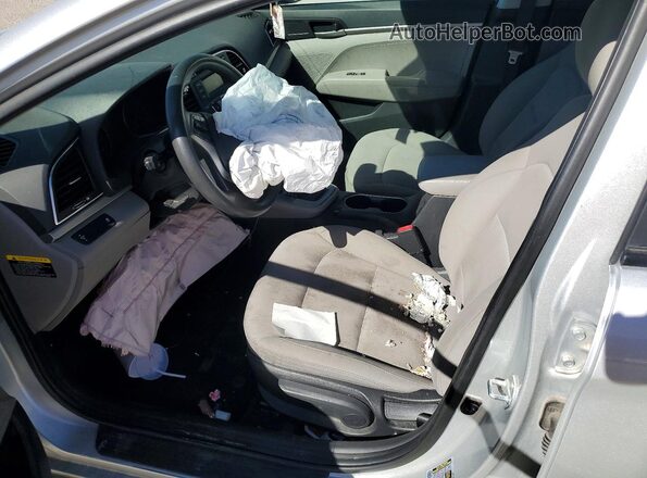 5NPD74LFXJH319009 2018 HYUNDAI ELANTRA Silver Вид салону спереду