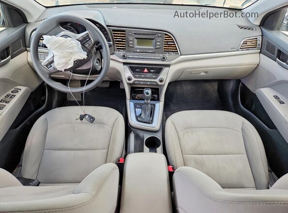 5NPD74LFXJH351863 2018 HYUNDAI ELANTRA Gray Вид панелі приладів