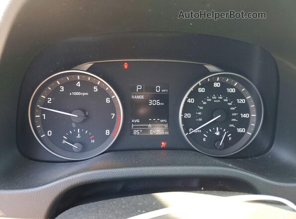 5NPD74LFXJH386970 2018 HYUNDAI ELANTRA Black Սարքավորումների վահանակի տեսք