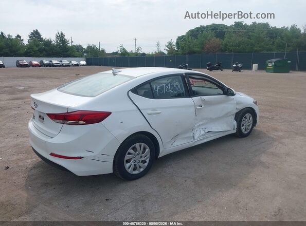5NPD74LFXJH389223 2018 HYUNDAI ELANTRA Белый Задняя правая четверть