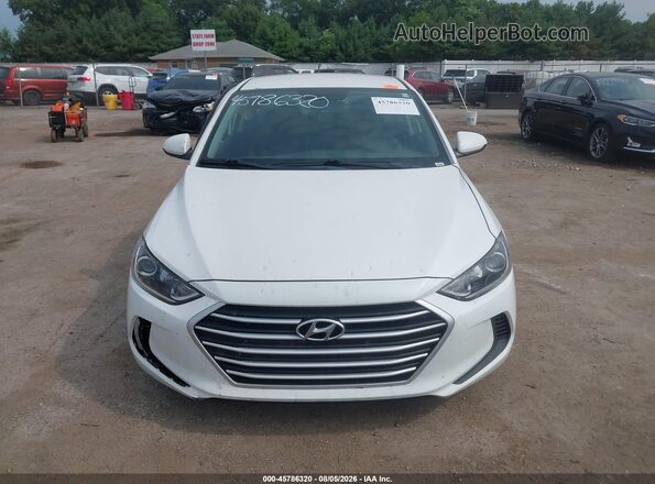 5NPD74LFXJH389223 2018 HYUNDAI ELANTRA Белый Вид щитка приборов