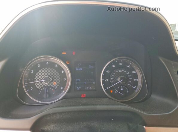 5NPD74LFXKH413599 2019 HYUNDAI ELANTRA White Вид щитка приладів
