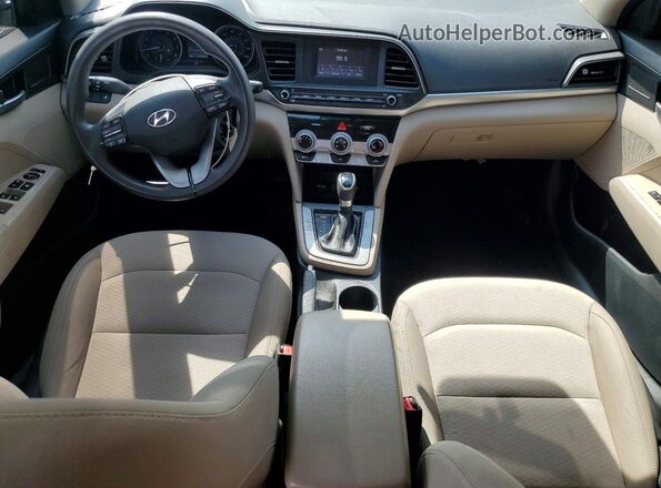5NPD74LFXKH413599 2019 HYUNDAI ELANTRA White Вид панелі приладів