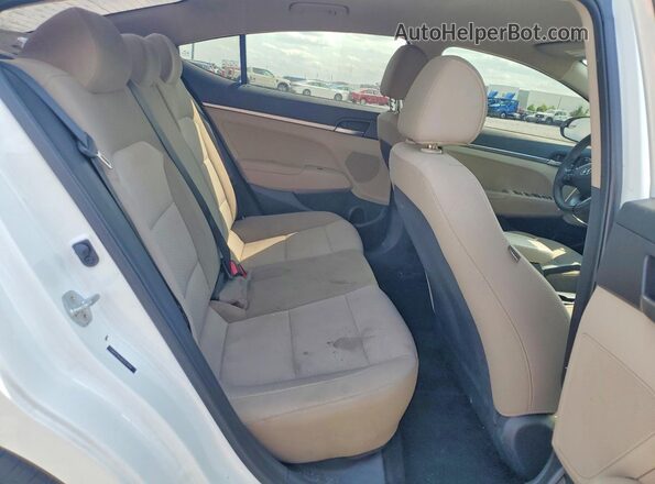 5NPD74LFXKH413599 2019 HYUNDAI ELANTRA White Вид задніх сидінь