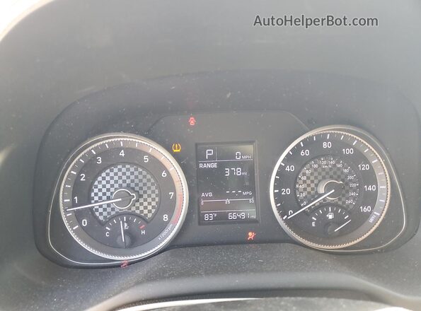 5NPD74LFXKH440558 2019 HYUNDAI ELANTRA Silver ხელსაწყოთა პანელის ხედი