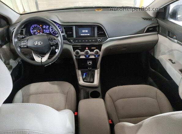 5NPD74LFXKH441290 2019 HYUNDAI ELANTRA Black Widok deski rozdzielczej