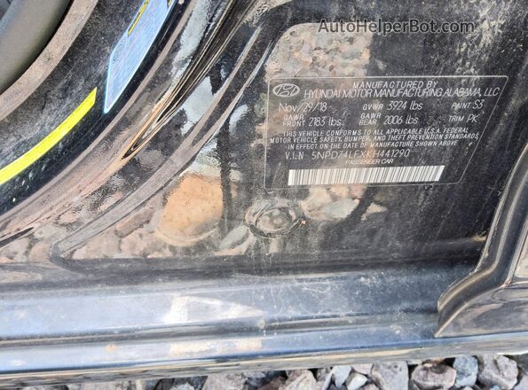 5NPD74LFXKH441290 2019 HYUNDAI ELANTRA Black Widok komory silnika