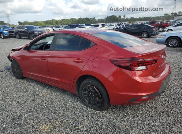 5NPD74LFXKH477464 2019 HYUNDAI ELANTRA Red უკანა მარცხენა