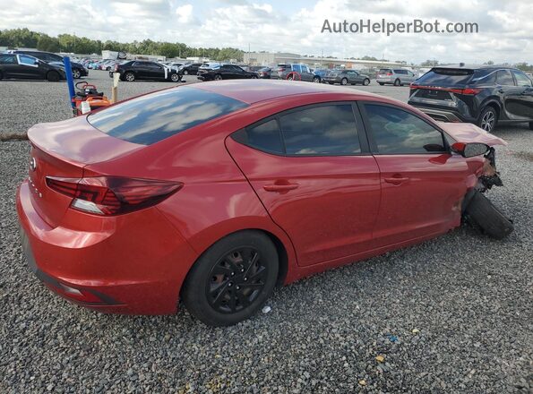 5NPD74LFXKH477464 2019 HYUNDAI ELANTRA Red უკანა მარჯვენა
