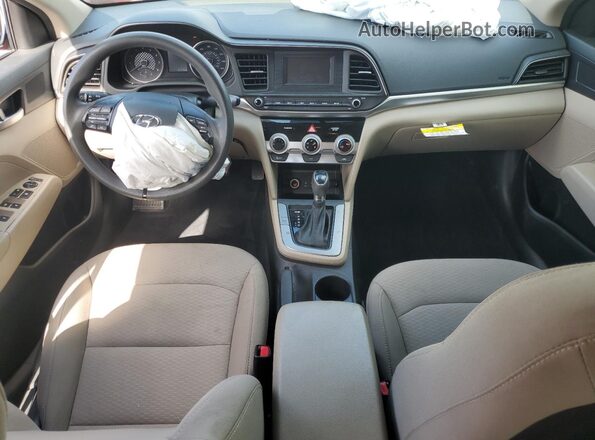 5NPD74LFXKH477464 2019 HYUNDAI ELANTRA Red წინა პანელის ხედი