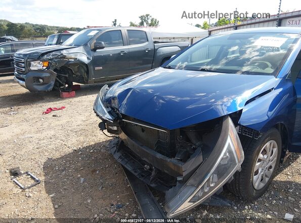 5NPD74LFXKH486472 2019 HYUNDAI ELANTRA Blue Vista frontal