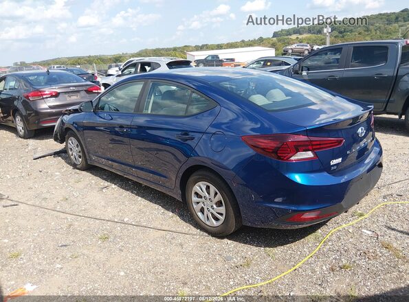 5NPD74LFXKH486472 2019 HYUNDAI ELANTRA Blue Trasero izquierdo