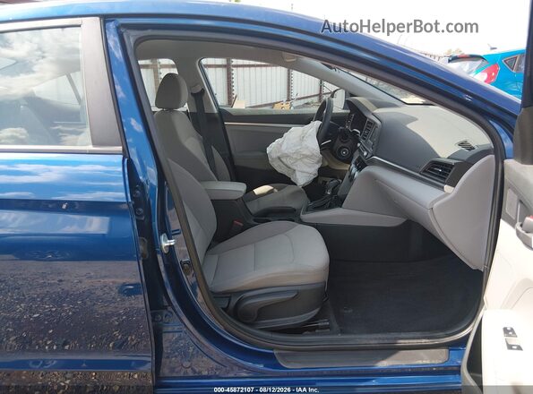 5NPD74LFXKH486472 2019 HYUNDAI ELANTRA Blue Vista interior delantera