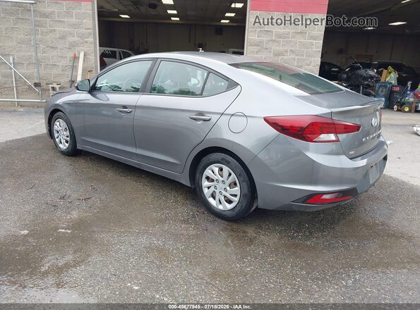 5NPD74LFXKH490604 2019 HYUNDAI ELANTRA Серый Задняя левая четверть