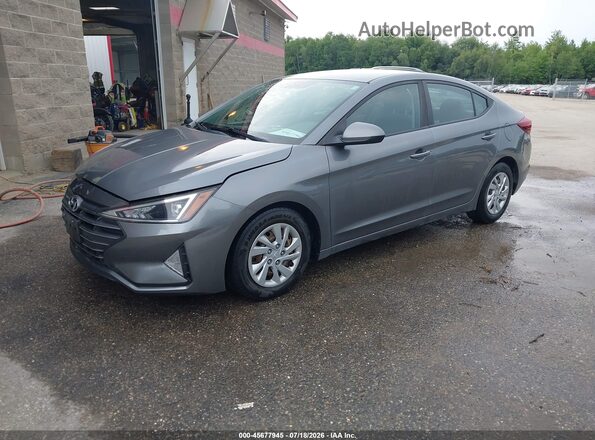 5NPD74LFXKH490604 2019 HYUNDAI ELANTRA Серый Передняя левая четверть