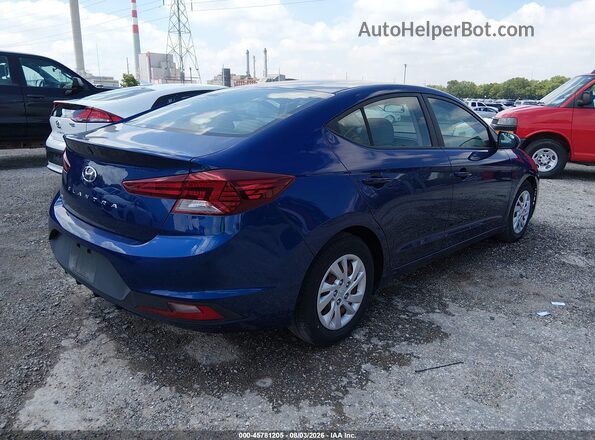 5NPD74LFXKH497469 2019 HYUNDAI ELANTRA Blue Հետևի աջ