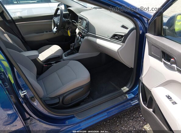5NPD74LFXKH497469 2019 HYUNDAI ELANTRA Blue Սալոնի դիմացի տեսք