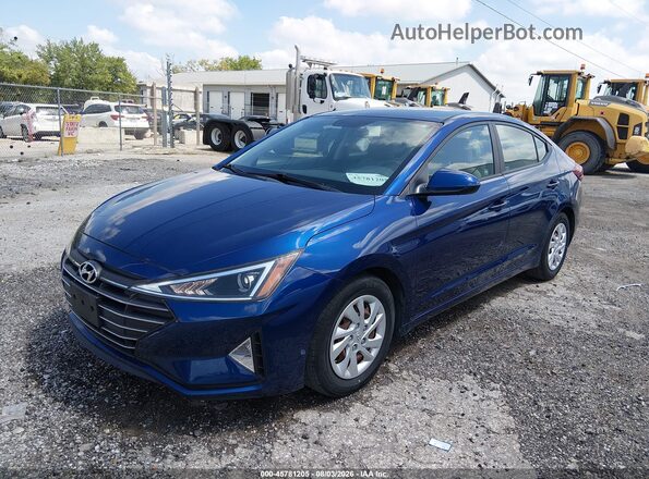 5NPD74LFXKH497469 2019 HYUNDAI ELANTRA Blue Դիմացի տեսք