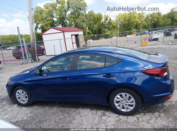 5NPD74LFXKH497469 2019 HYUNDAI ELANTRA Blue Սալոնի 360 աստիճան տեսք