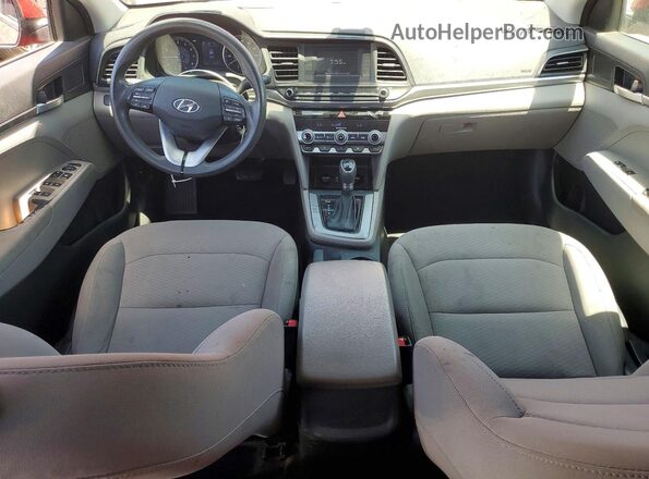 5NPD74LFXLH499613 2020 HYUNDAI ELANTRA Red Dashboard view