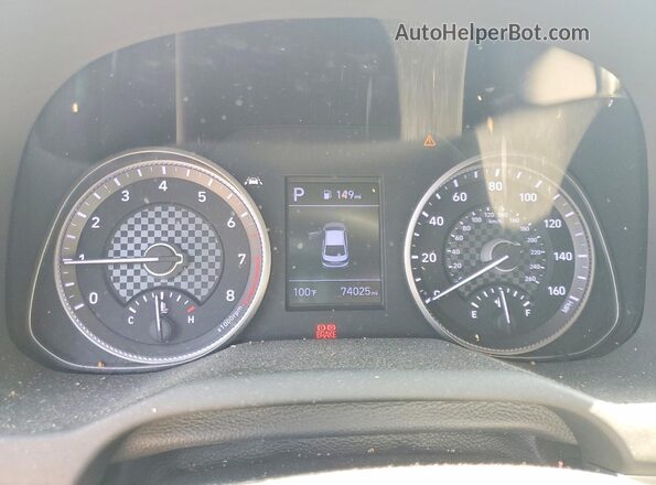 5NPD74LFXLH545067 2020 HYUNDAI ELANTRA Black Instrument cluster view