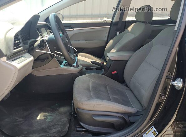 5NPD74LFXLH545067 2020 HYUNDAI ELANTRA Black Front interior view
