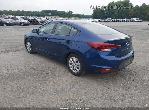 5NPD74LFXLH601296 2020 HYUNDAI ELANTRA Blue Հետևի ձախ