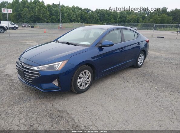 5NPD74LFXLH601296 2020 HYUNDAI ELANTRA Blue Առջևի ձախ երեք քառորդ տեսարան
