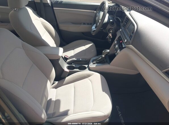 5NPD74LFXLH603520 2020 HYUNDAI ELANTRA Gray Front interior view