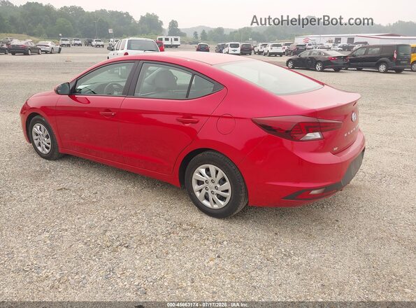 5NPD74LFXLH604053 2020 HYUNDAI ELANTRA Maroon Հետևի ձախ