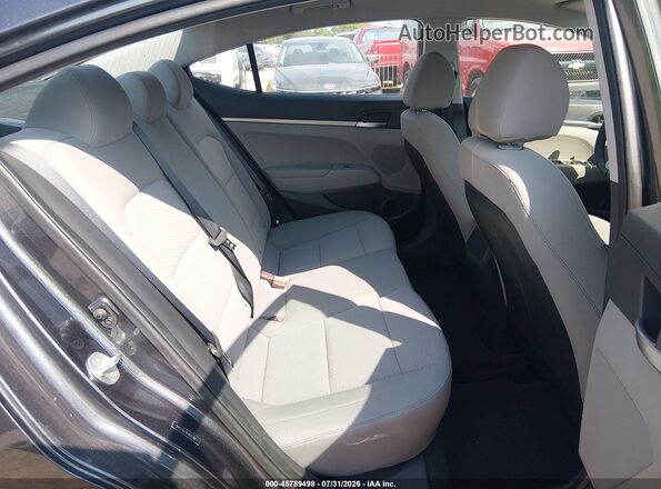 5NPD74LFXLH605381 2020 HYUNDAI ELANTRA Gray VIN კოდის სტიკერის ხედი