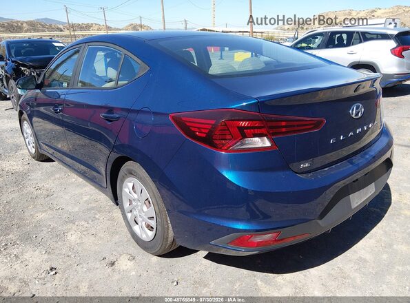 5NPD74LFXLH608961 2020 HYUNDAI ELANTRA Blue Trasero izquierdo