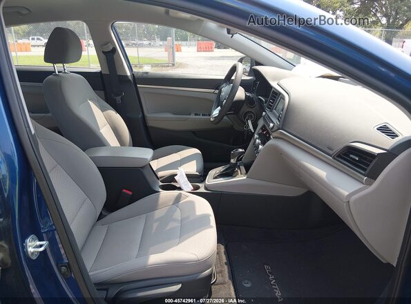 5NPD74LFXLH609964 2020 HYUNDAI ELANTRA Blue Front interior view