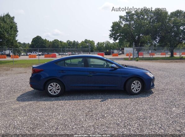 5NPD74LFXLH609964 2020 HYUNDAI ELANTRA Blue Rear interior view