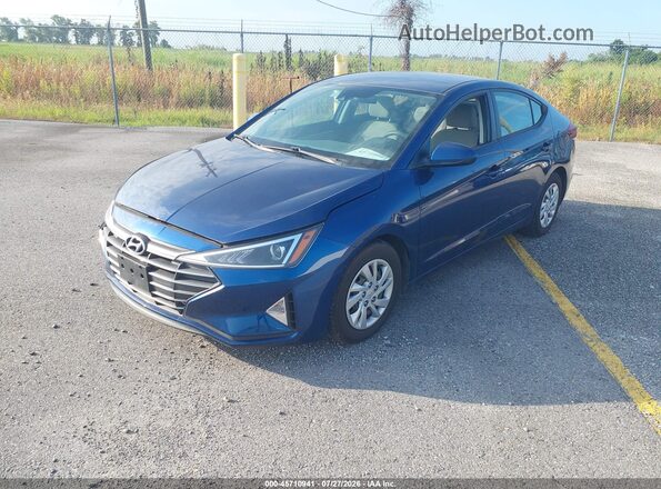 5NPD74LFXLH610435 2020 HYUNDAI ELANTRA Blue წინა მარცხენა ხედი სამი მეოთხედიდან