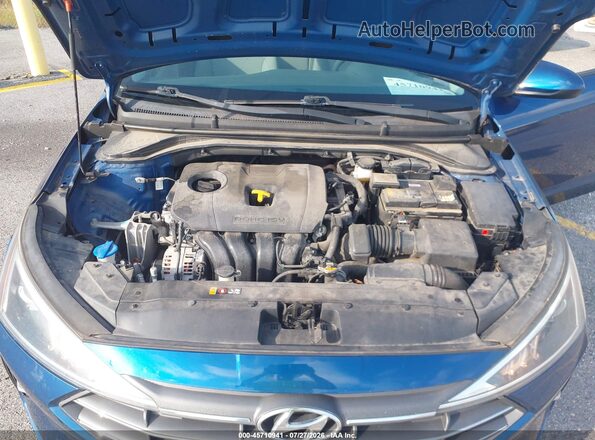 5NPD74LFXLH610435 2020 HYUNDAI ELANTRA Blue უკანა ხედი