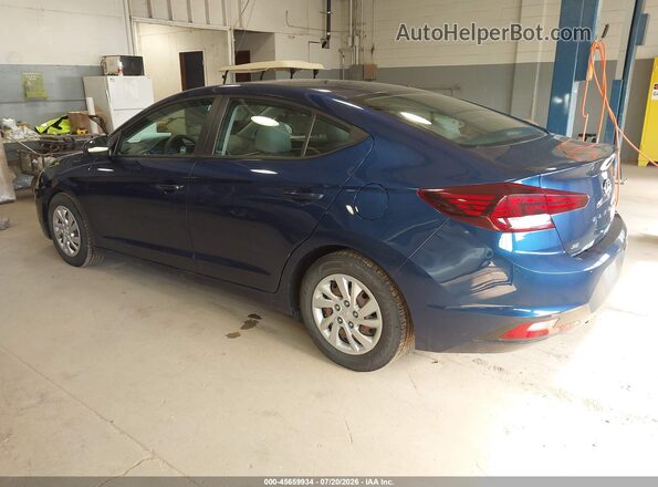 5NPD74LFXLH610872 2020 HYUNDAI ELANTRA Blue Հետևի ձախ