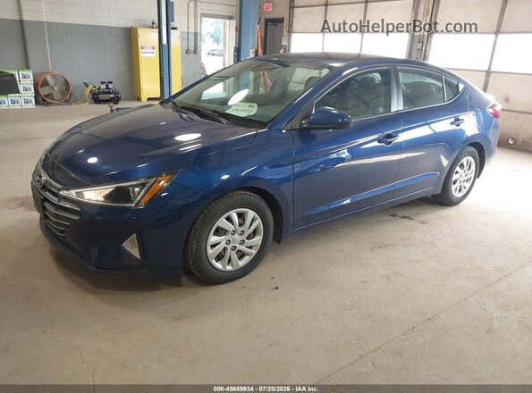 5NPD74LFXLH610872 2020 HYUNDAI ELANTRA Blue Առջևի ձախ երեք քառորդ տեսարան
