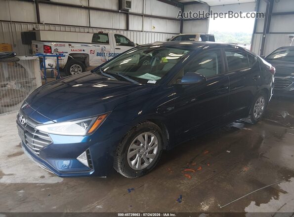 5NPD74LFXLH610919 2020 HYUNDAI ELANTRA Blue Առջևի ձախ երեք քառորդ տեսարան