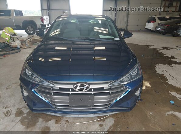 5NPD74LFXLH610919 2020 HYUNDAI ELANTRA Blue Սարքավորումների վահանակի տեսք